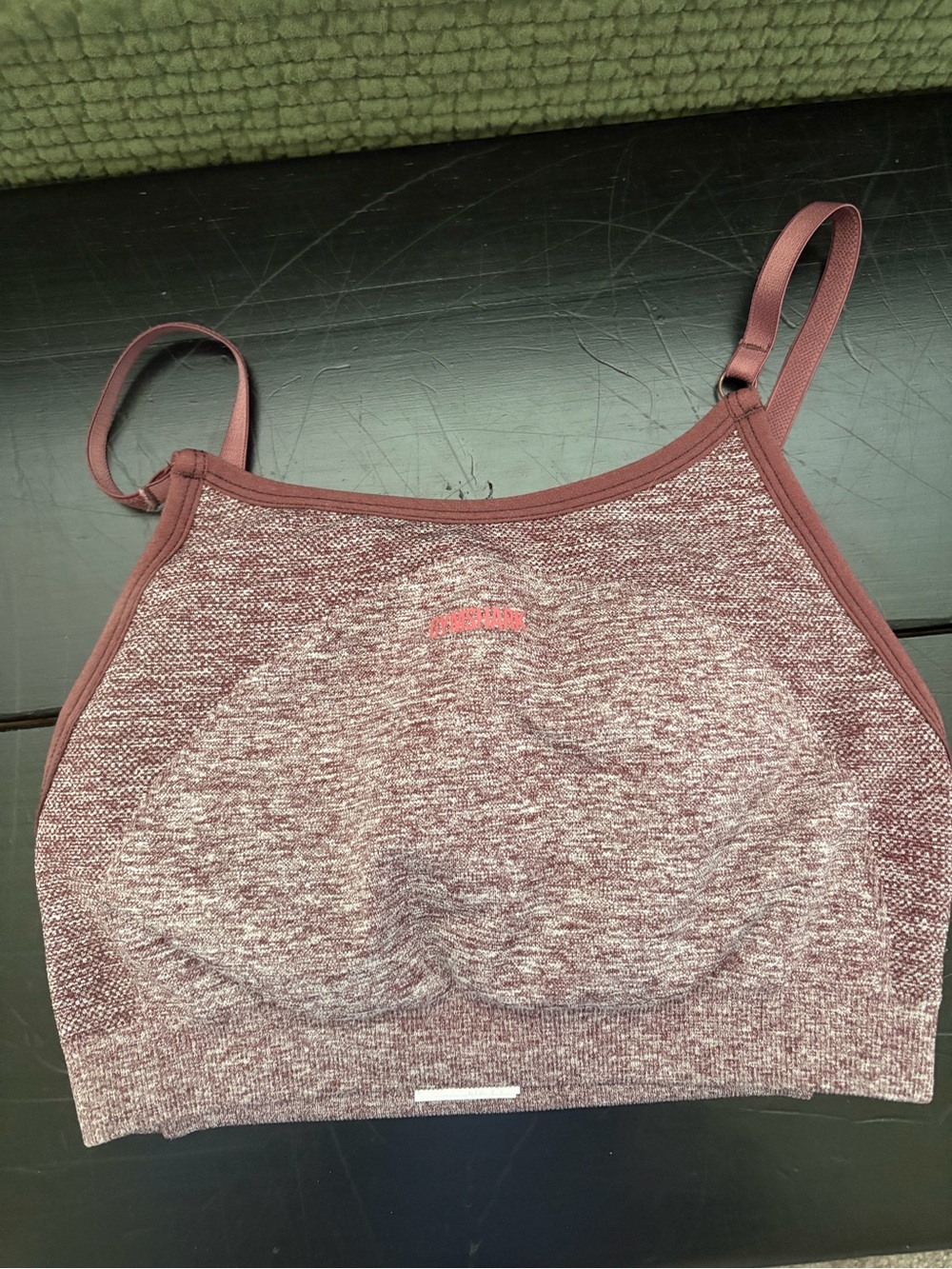 Gymshark Heathered Mauve Seamless Sports Bralette